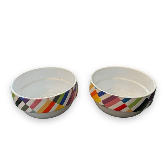 RARE Novogratz rainbow cereal bowl ceramic stackable MCM NWT replacements - Picture 3 of 6